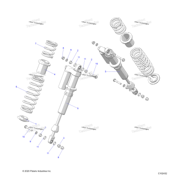 SUSPENSION, SHOCK, REAR