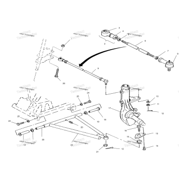 AARM/STRUT MOUNTING W968540