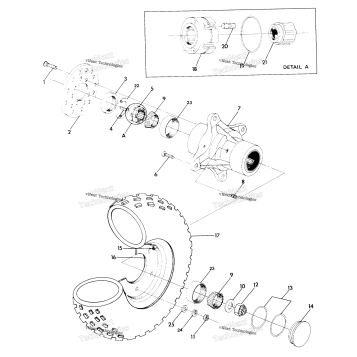 FRONT WHEEL ASSEMBLY 4X4UPDATED 4/89 #2