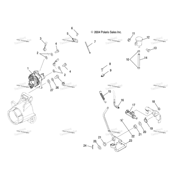 MASTER CYLINDER, REAR & FOOT PEDAL /AC/AG/AH/AL/AT/FB