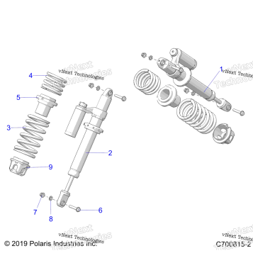 SUSPENSION, FRONT SHOCK MOUNTING
