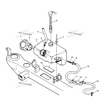 OIL TANK ASSEMBLY 2X4 300