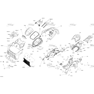 BODY - HOOD / GRILL / DRIVER SEAT / UPPER BODY MODULE