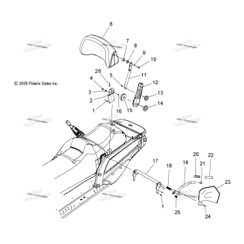 BODY, BACKRESTAND GRABHANDLE, PASSENGER