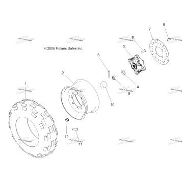 WHEELS, FRONT A09TN76AX/AZ