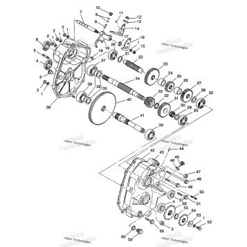 GEARCASE ASSEMBLY 4X4 350L
