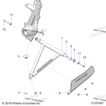 SUSPENSION, AARM & STRUT MOUNTING A19SDE57F1/SDA57F1