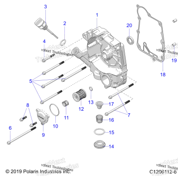 ENGINE, CRANKCASE COVER ASM, RIGHT