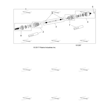 DRIVE TRAIN, REAR HALF SHAFT