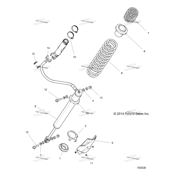 SUSPENSION, REAR SHOCK MOUNTING