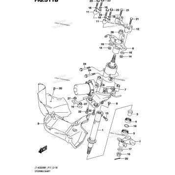 STEERING SHAFT (LT-A500XPM1 P17)