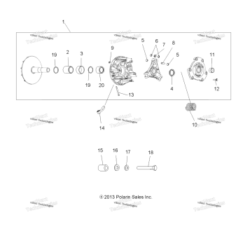 DRIVE TRAIN, PRIMARY CLUTCH A17SEA57F1/SEE57F1/F2