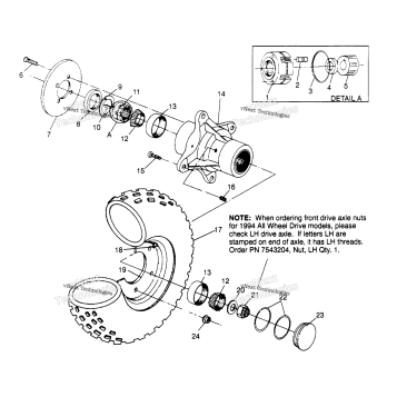 FRONT WHEEL ASSEMBLY 4X4 400L