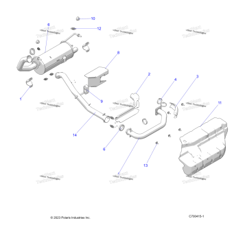 ENGINE, EXHAUST SYSTEM
