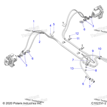BRAKES, BRAKE LINES, REAR