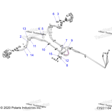 BRAKES, BRAKE LINES, REAR