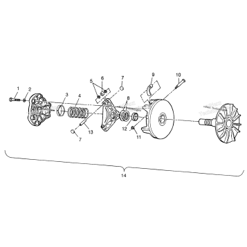 DRIVE CLUTCH SCRAMBLER 400