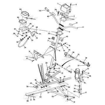 STEERING ASSEMBLY 350 2X4