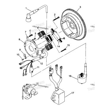 MAGNETO ASSEMBLY 4X4 250