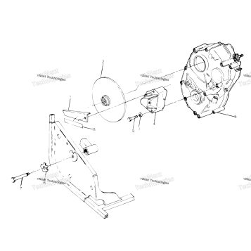 RIGHT HAND GEARCASE & BRAKE MOUNTING