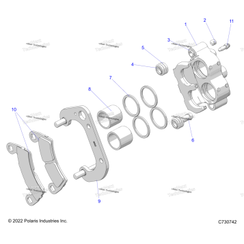 BRAKES, FRONT CALIPER
