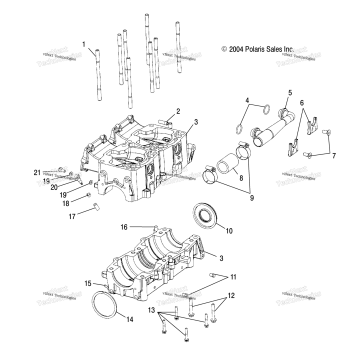 CRANKCASE S05NP8CS/8CSA/8CSB/NE8CS/8CSA (4993799379E05)