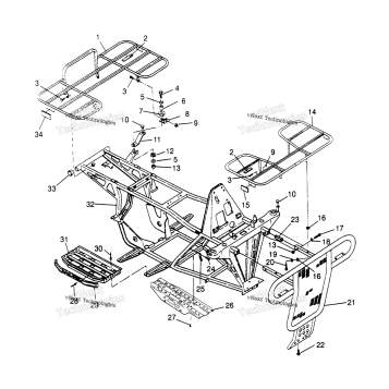 BUMPER/RACK MOUNTING 2X4 400L