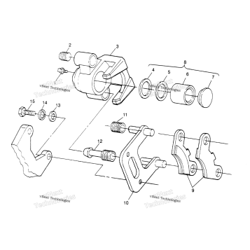 FRONT BRAKE ASSEMBLY 2X4 300