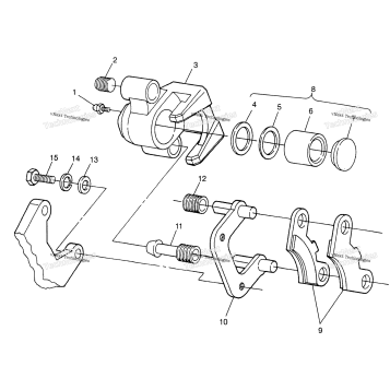 MIDDLE AXLE BRAKE MAGNUM 6X6 W97AE42A & SWEDISH MAGNUM 6X6