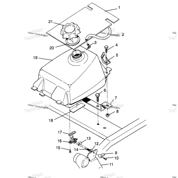 FUEL TANK ASSEMBLY TRAIL BOSS