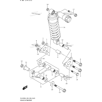 REAR CUSHION LEVER (DL1050RR)