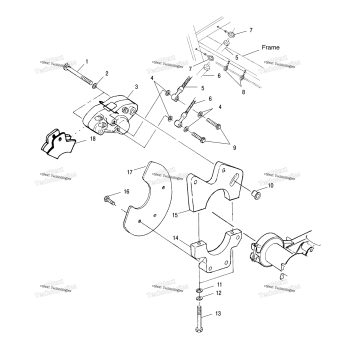 REAR CALIPER MOUNTING A01BA50AA