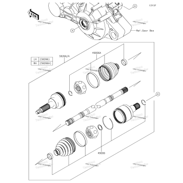 DRIVE SHAFT-REAR