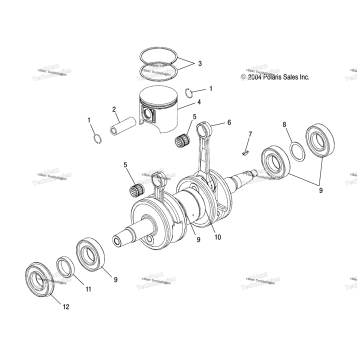 PISTON & CRANKSHAFT S05NP7CS/7CSA/7CSB/NE7CS/7CSA (4993799379D14)
