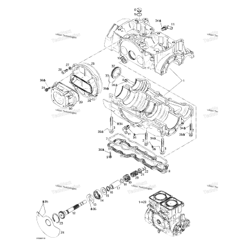 CRANKCASE, ROTARY VALVE