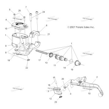 BRAKES, FRONT BRAKE LEVER & MASTER CYLINDER