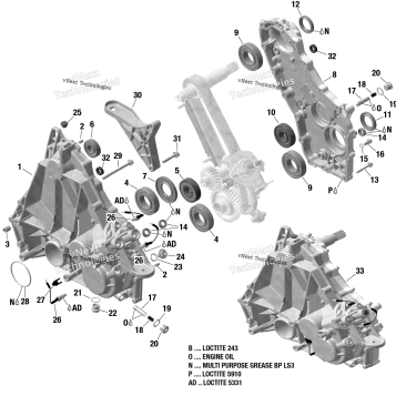 ROTAX - GEARBOX - HOUSING - 900 ACE