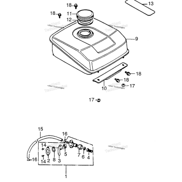 FUEL TANK + FUEL VALVE