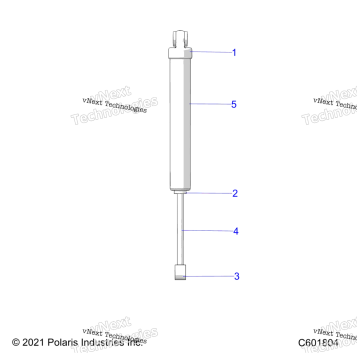 SUSPENSION, SHOCK, REAR TRACK