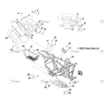 CAB, REAR /AB/AC