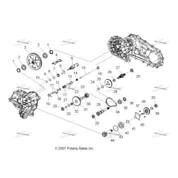 DRIVE TRAIN, MAIN GEARCASE INTERNALS