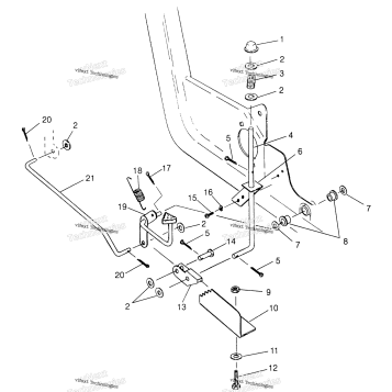 FOOT PEDAL & PARKING BRAKE SWEDISH MAGNUM 4X4 & NORWEGIAN MAGN
