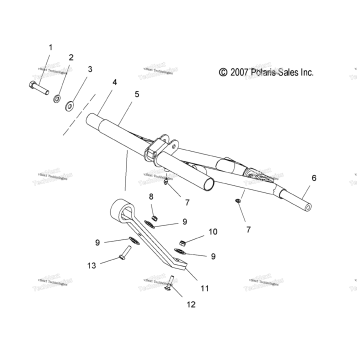 SUSPENSION, TORQUE ARM, FRONT (49SNOWFTA08IQTRBO)