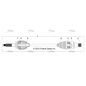DRIVE TRAIN, REAR HALF SHAFT