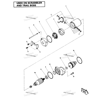 STARTING MOTOR ASSEMBLY
