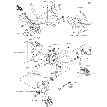 BRAKE PEDAL/THROTTLE LEVER