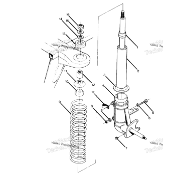 STRUT ASSEMBLY TRAIL BOSS