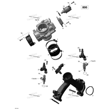AIR INTAKE MANIFOLD AND THROTTLE BODY
