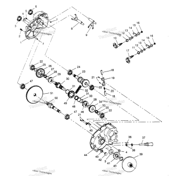 GEARCASE ASSEMBLY 2X4 300