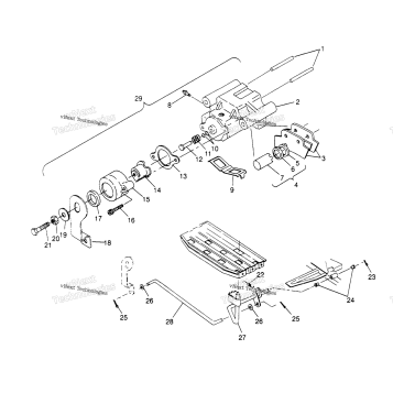 REAR BRAKE ASSEMBLY MAGNUM 2X4